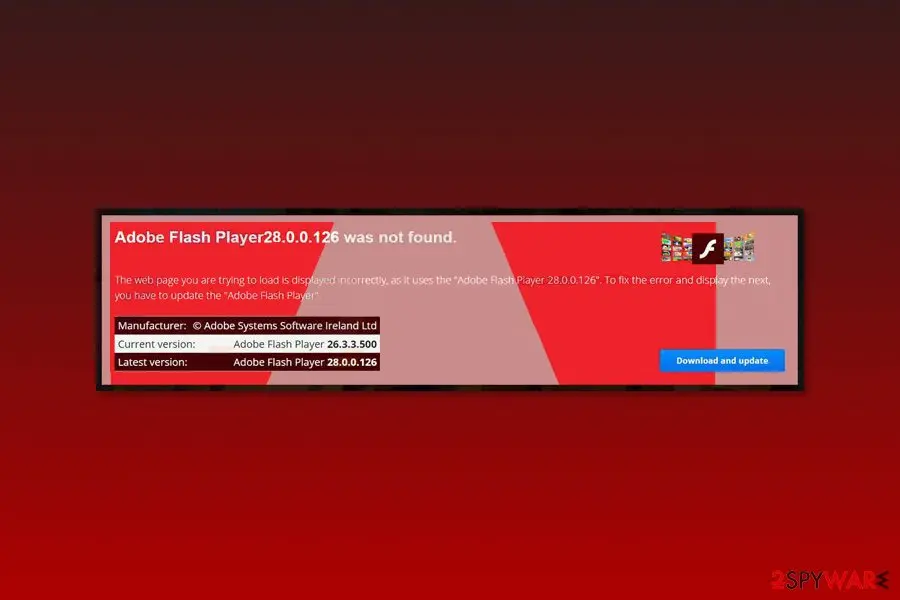 Adobe Flash Player Was Not Found" scam: adobe flash player was not found scam