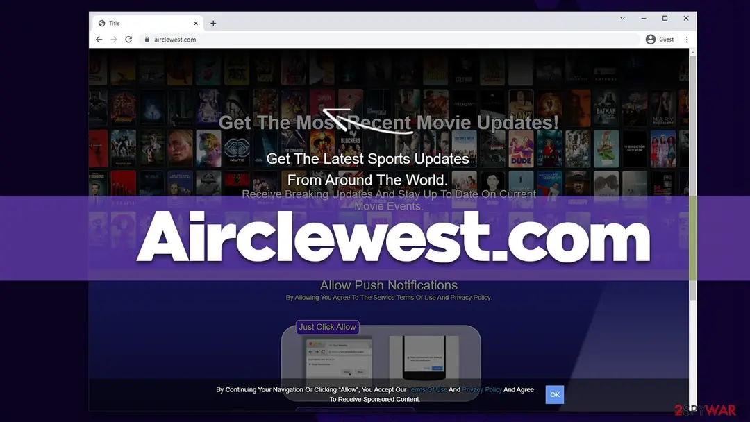 Airclewest.com: airclewest com push notification virus