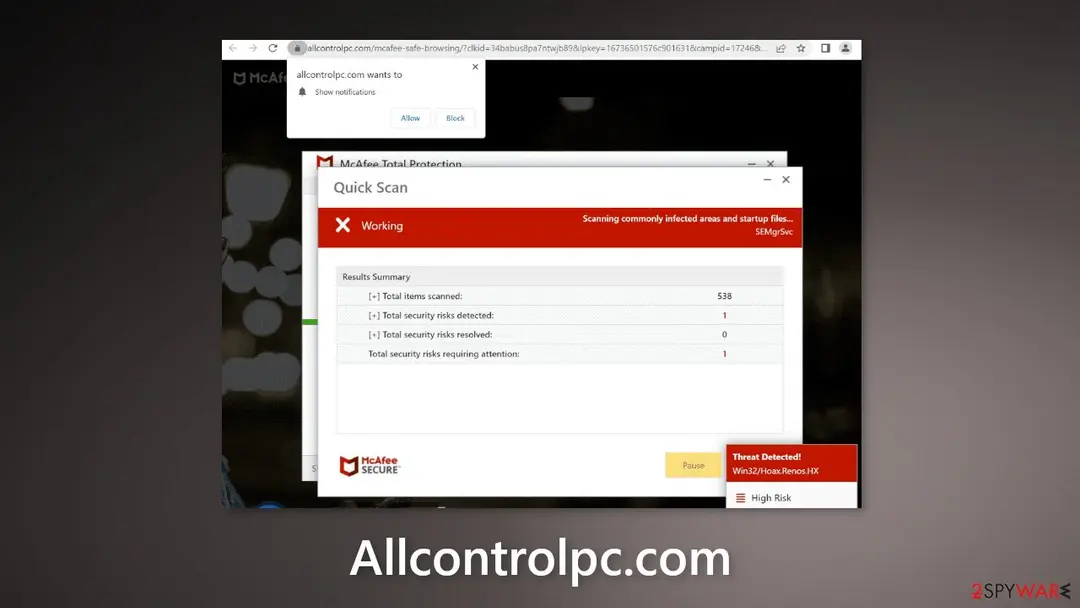 Screenshot of Allcontrolpc.com: allcontrolpc com