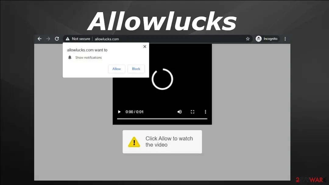 Screenshot of Allowlucks: virus