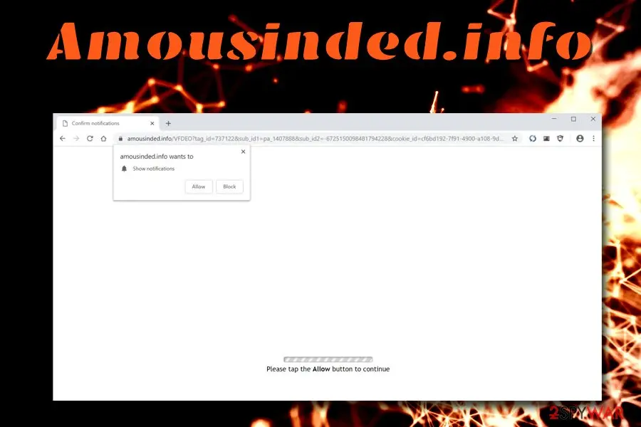 Amousinded.info: amousinded info adware pup notification virus