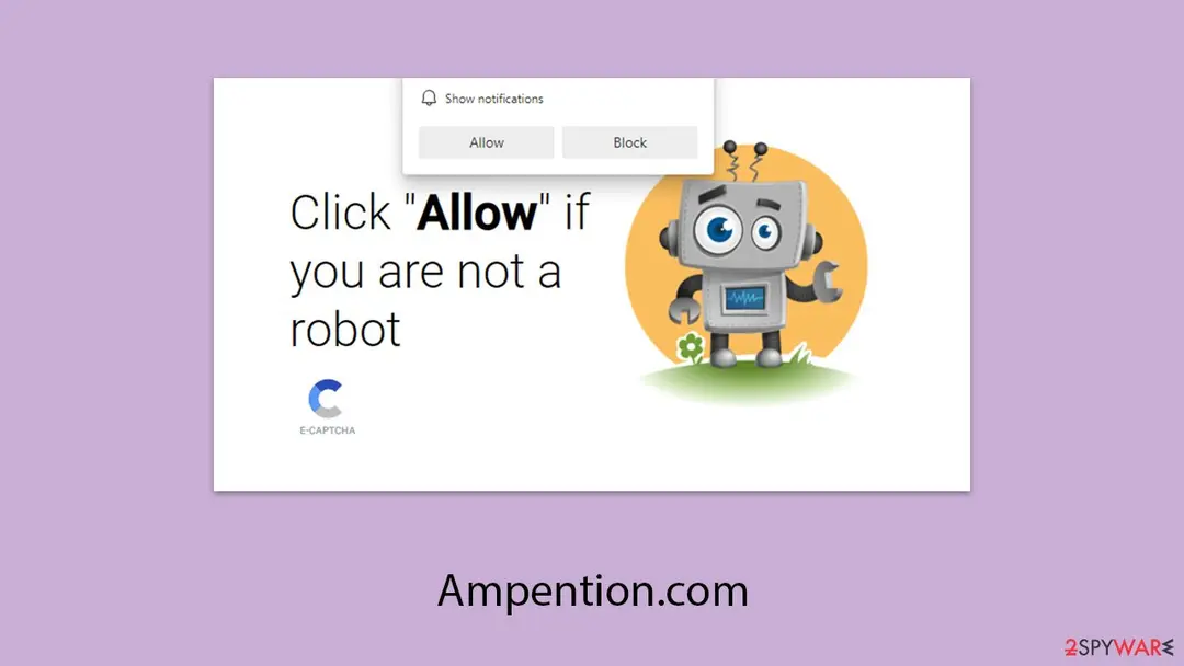 Ampention.com: ampention com push notification virus
