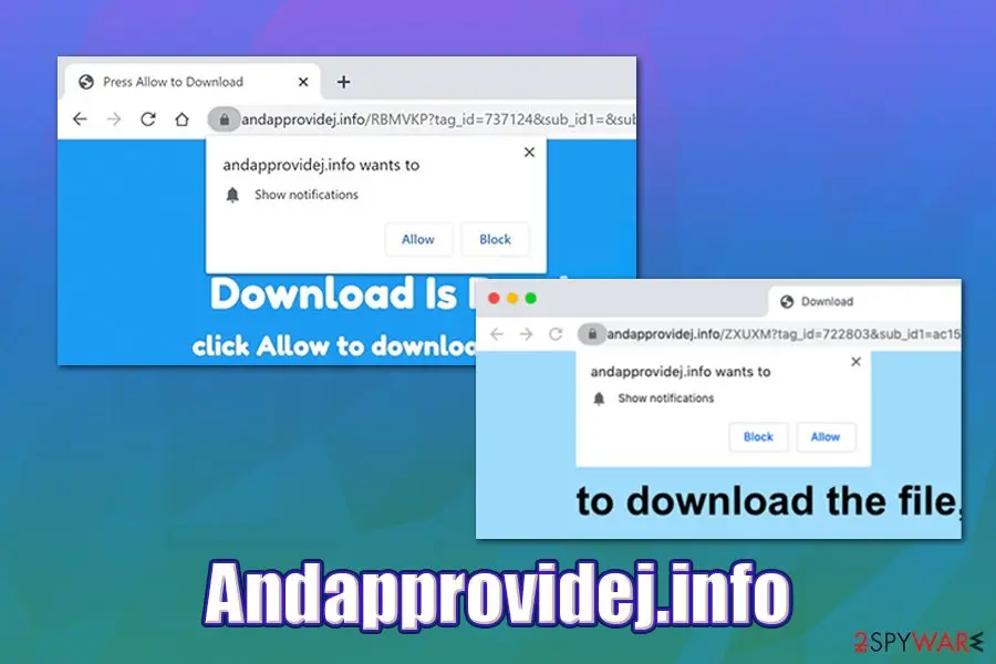 Andapprovidej.info: andapprovidej info push notification virus