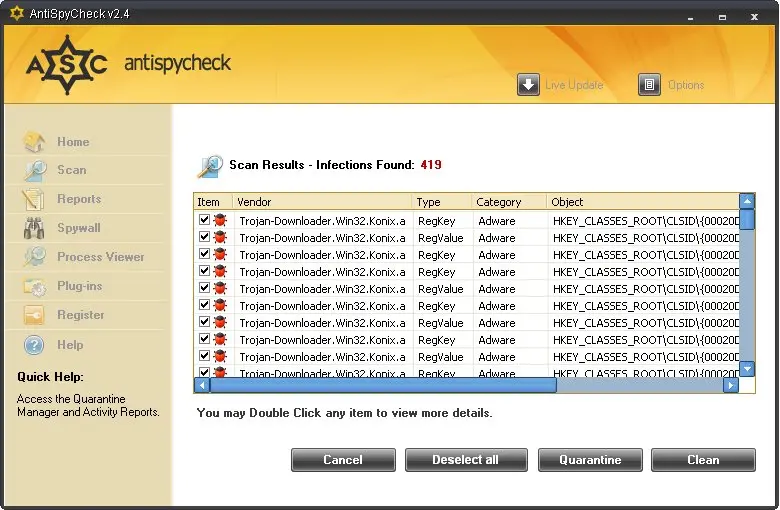 AntiSpyCheck: anti spy check