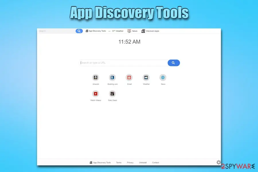 App Discovery Tools: browser hijacker