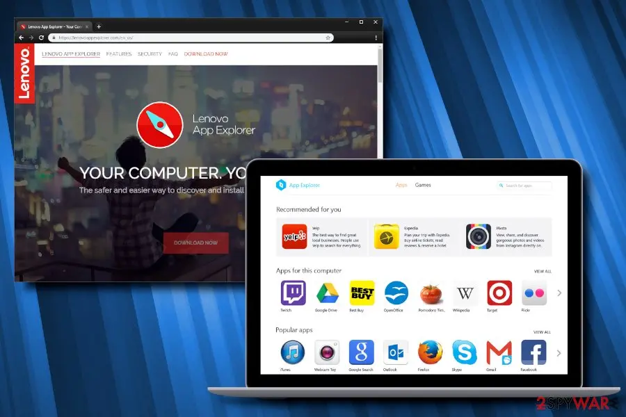 App Explorer: lenovo potentially unwanted