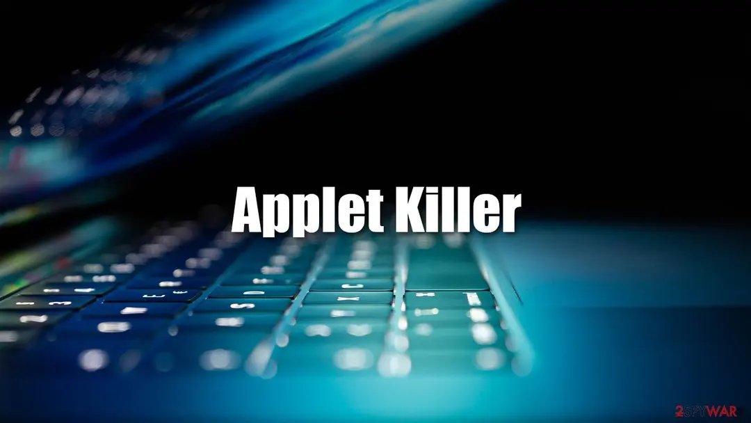 Screenshot of Applet Killer: virus