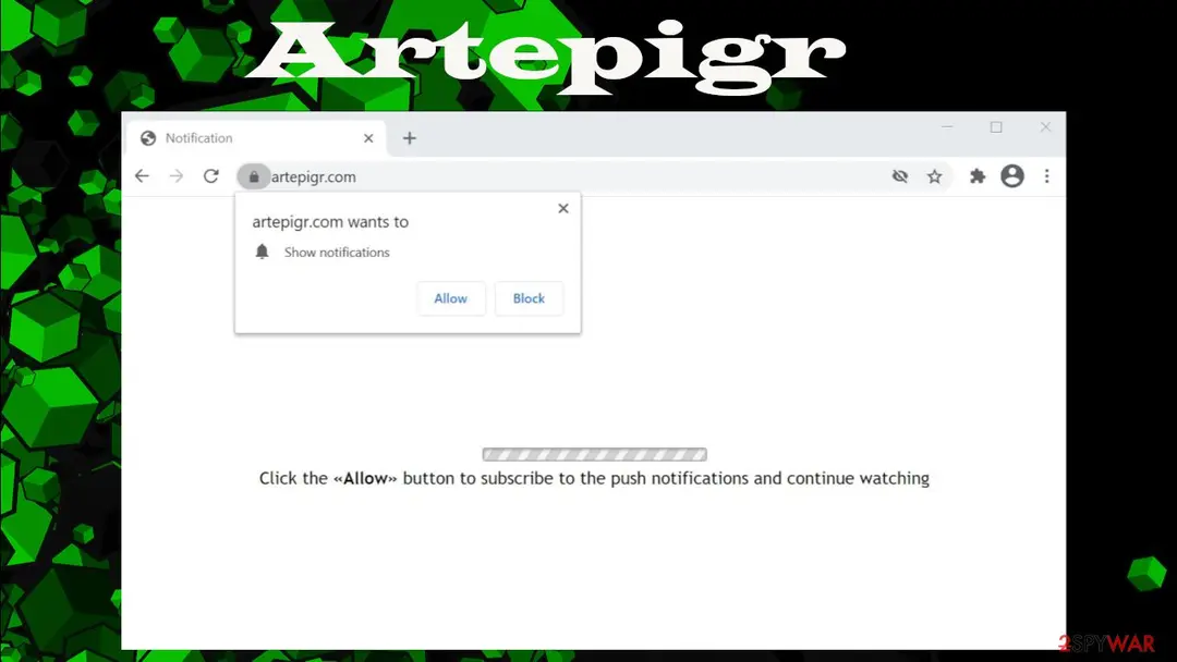 Artepigr: push notification virus