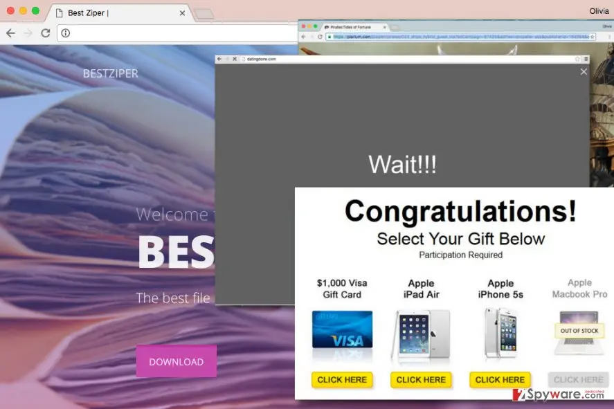 BestZiper ads: bestziper adware