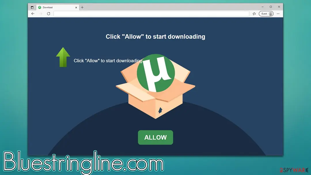 Bluestringline.com: bluestringline com push notification virus