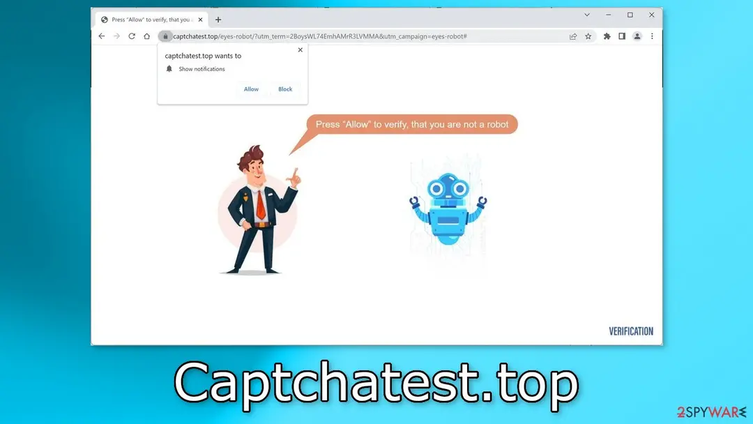 Screenshot of Captchatest.top: captchatest top