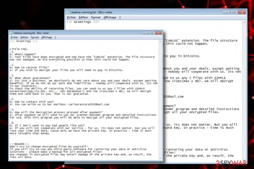 CARLOS ransomware: carlos virus