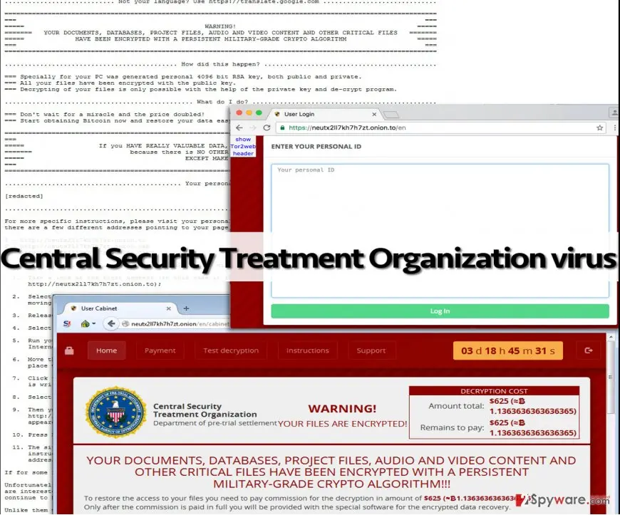 Central Security Treatment Organization ransomware virus: central security treatment organization ransomware