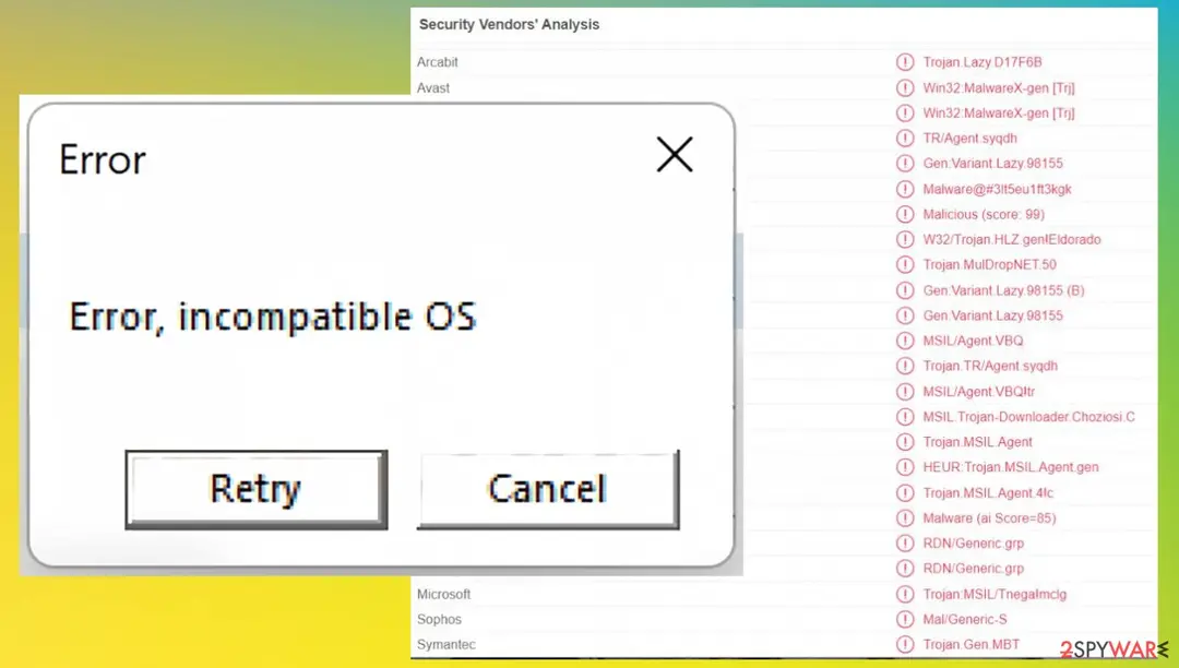 Screenshot of ChromeLoader malware: screenshot