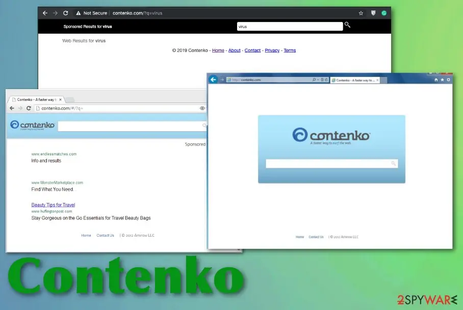 Contenko/ Contenko.com: contenko browser redirects virus