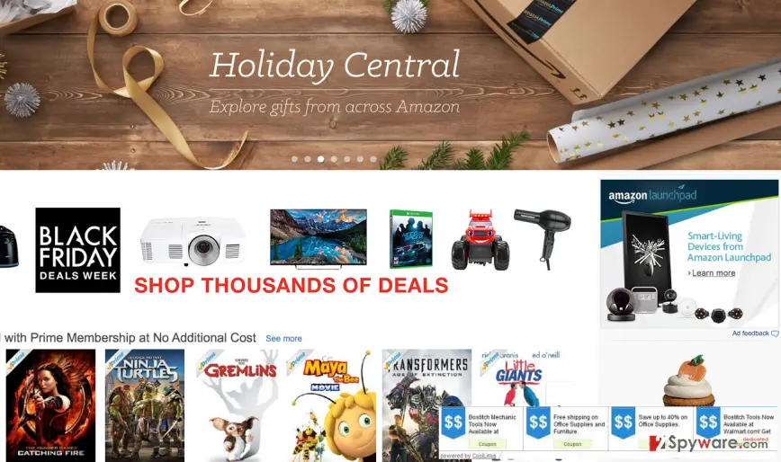 CoolLinks ads: on commercial websites