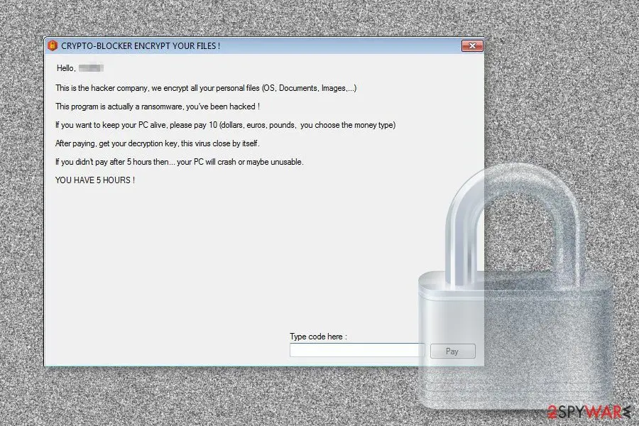 Screenshot of Crypto: blocker