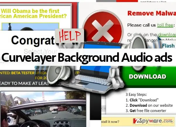 Curvelayer Background Audio ads: screenshot