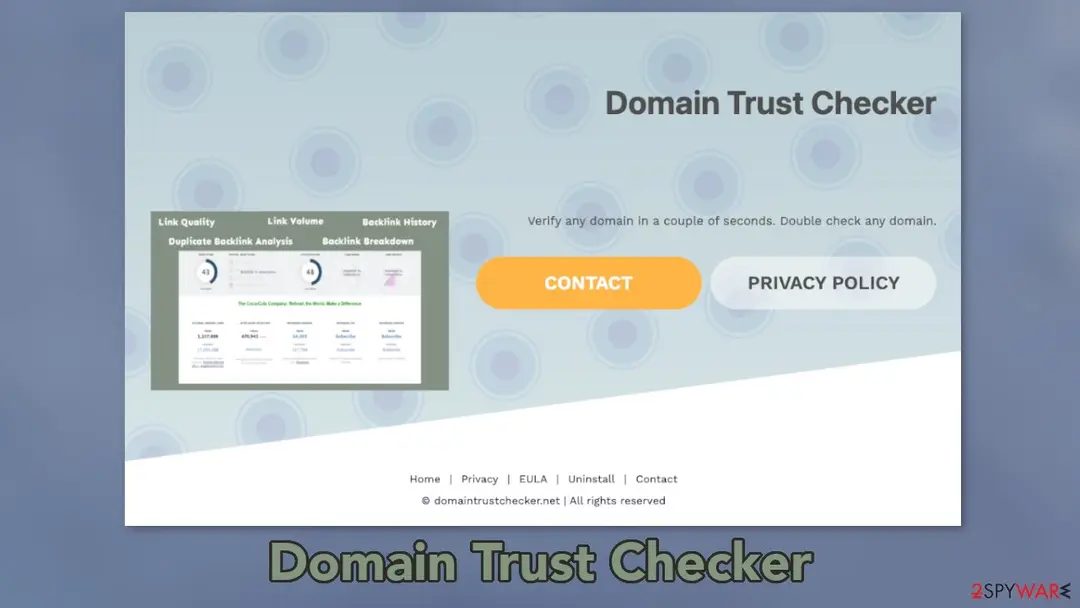 Domain Trust Checker: screenshot