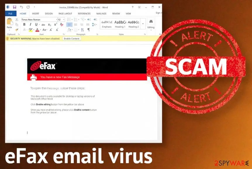 eFax email virus: efax email scam