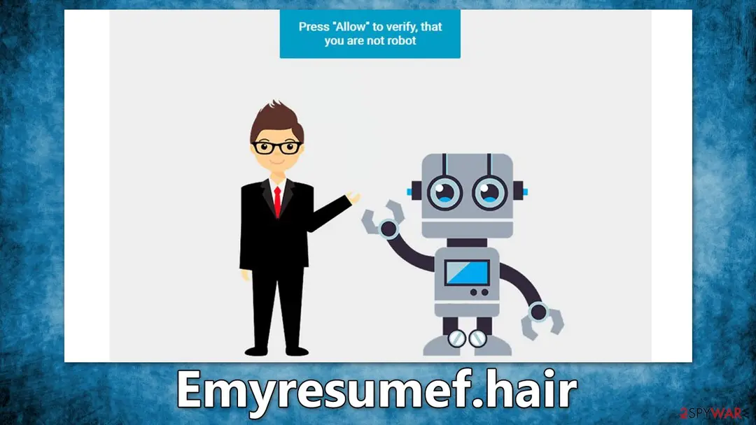 Emyresumef.hair: emyresumef hair push notification virus