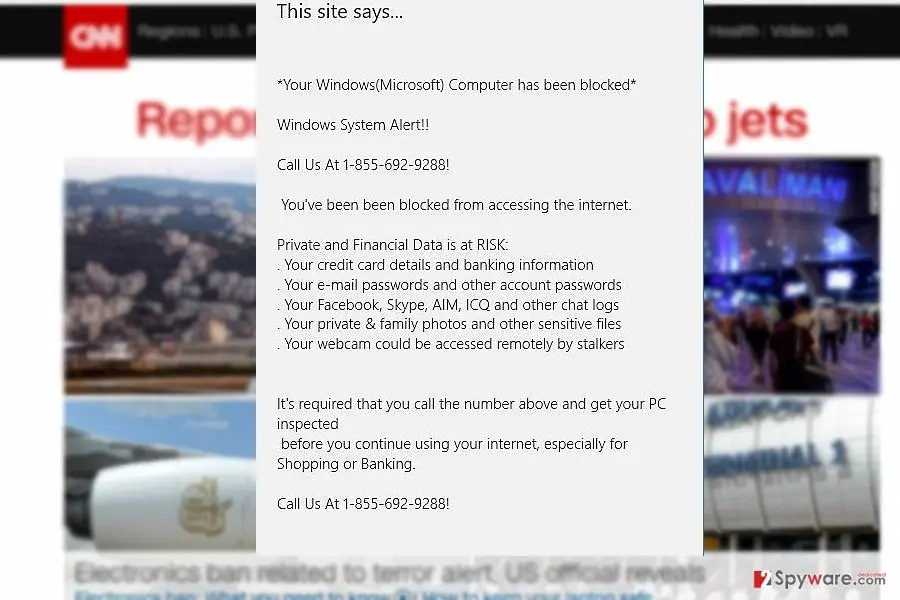 Error # S47452D" virus: error 4745