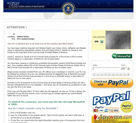 FBI PayPal virus: fbi paypal