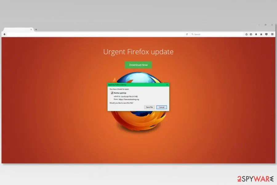 Firefox: patch js virus