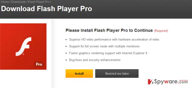 lpcloudsvr302.com virus: flash player pro virus 1
