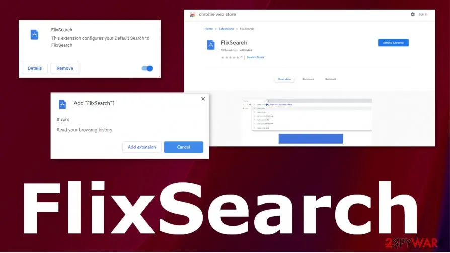 Screenshot of FlixSearch: virus