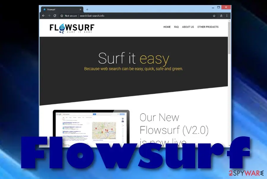 Screenshot of FlowSurf: pup