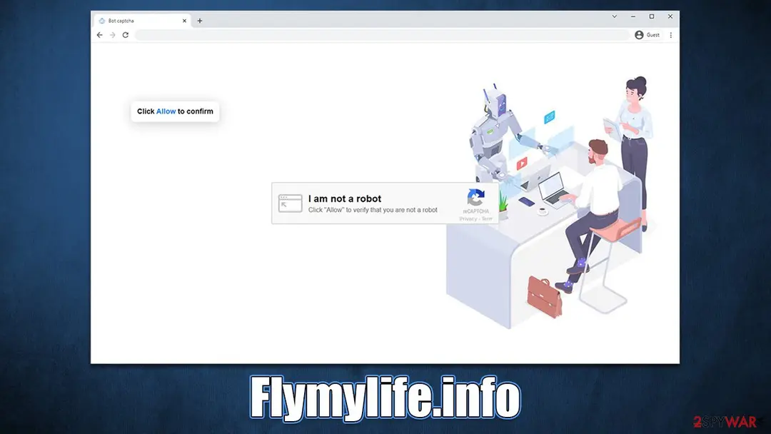 Flymylife.info: flymylife info push notification virus