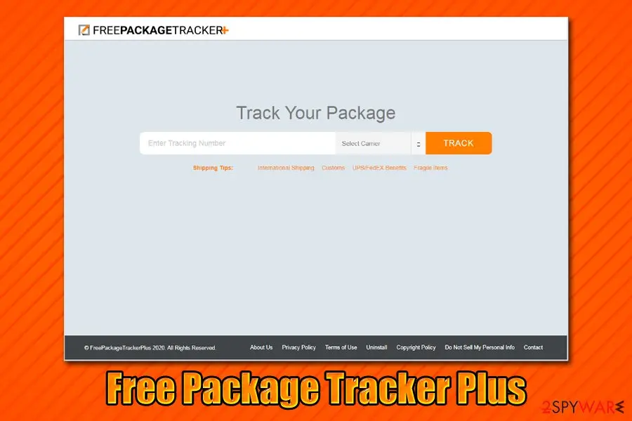Free Package Tracker Plus: adware pup