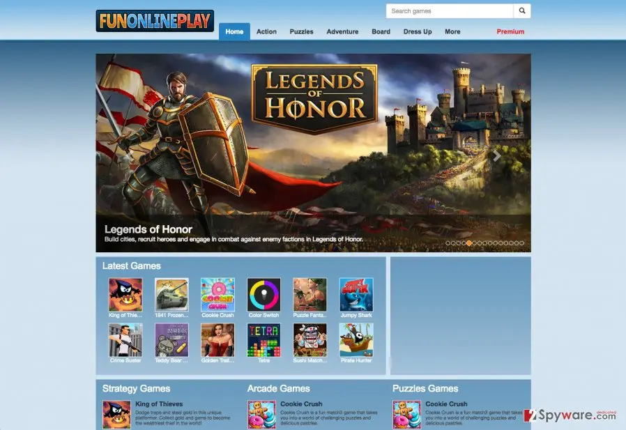 FunOnlinePlay ads: funonlineplay adware website