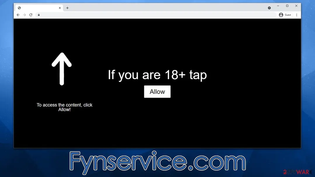 Fynservice.com: fynservice com push notification virus