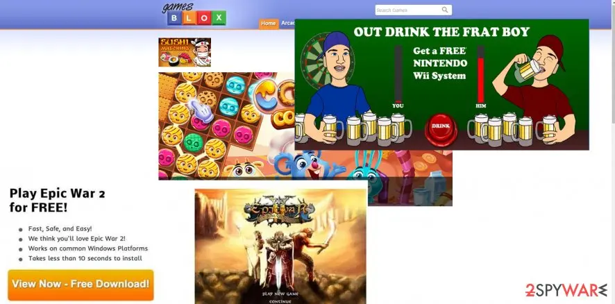 Screenshot of GamesBlox: games blox