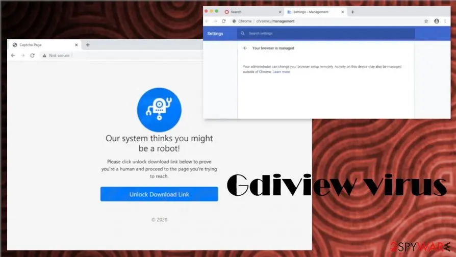 Screenshot of Gdiview virus: screenshot