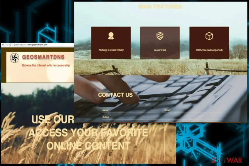 Screenshot of GeoSmartDNS: screenshot