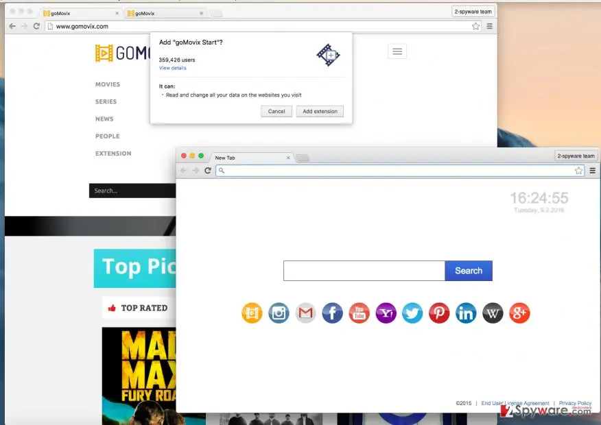 goMovix Start virus: gomovix start browser hijacker