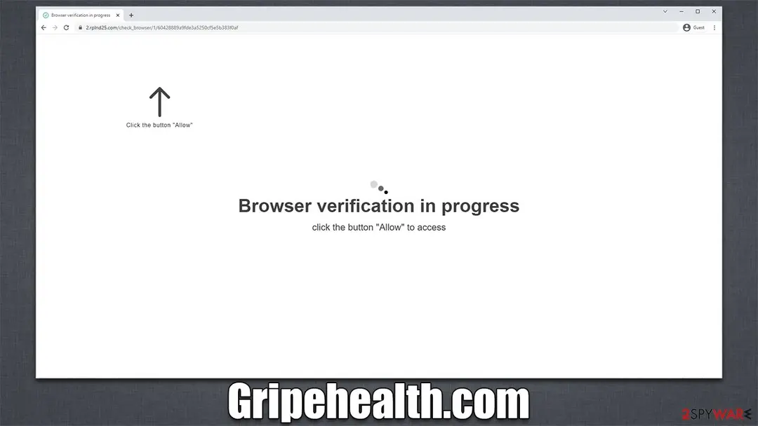 Gripehealth.com: gripehealth com push notification virus