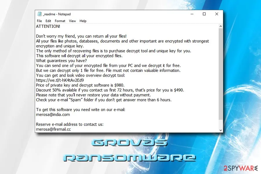 Grovas: ransomware djvu variant file locker