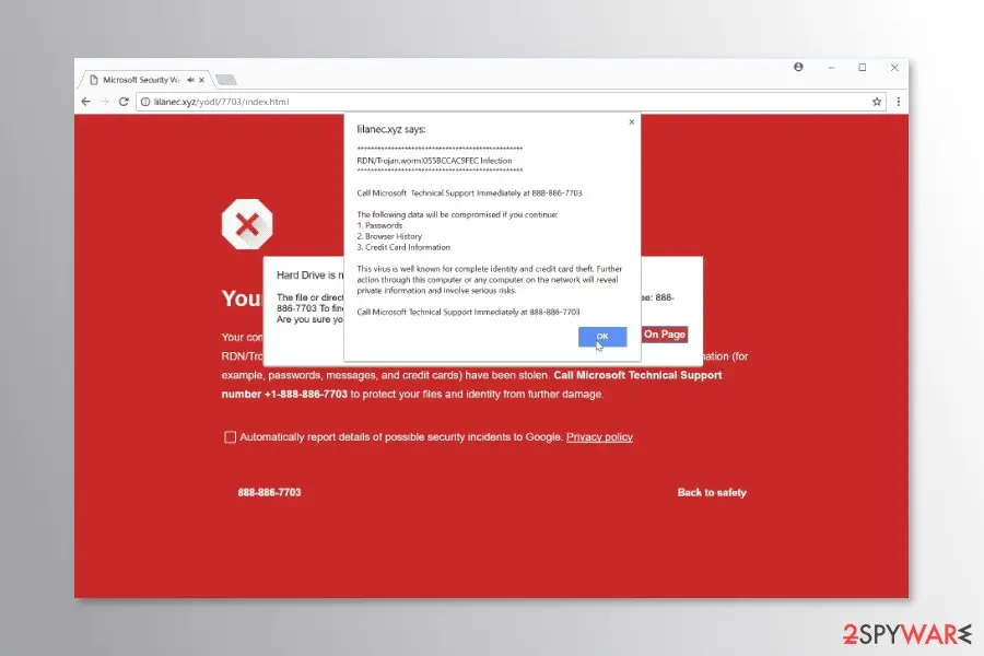 Hard Drive Is Not Accepted" virus: hard drive is not accepted virus