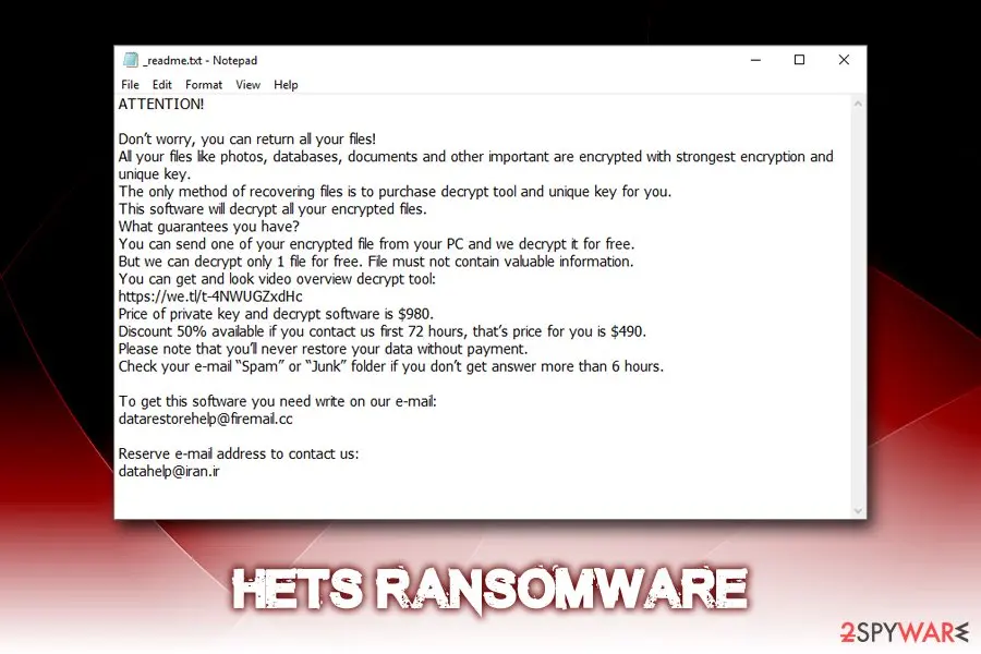 Hets ransomware / Hets virus / .hets file virus: hets ransomware stop djvu versions