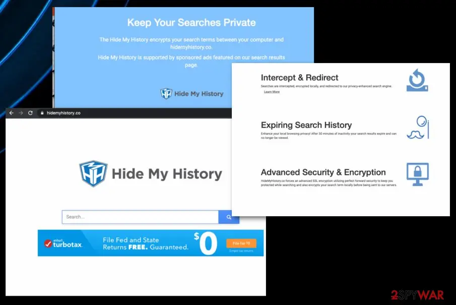 Hide My History virus: hide my history hijack
