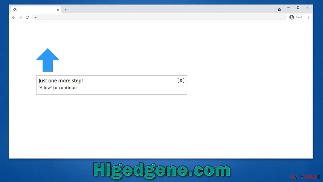 Higedgene.com: higedgene com push notification virus