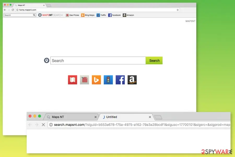 MapsNT Search: home mapsnt com browser hijacker