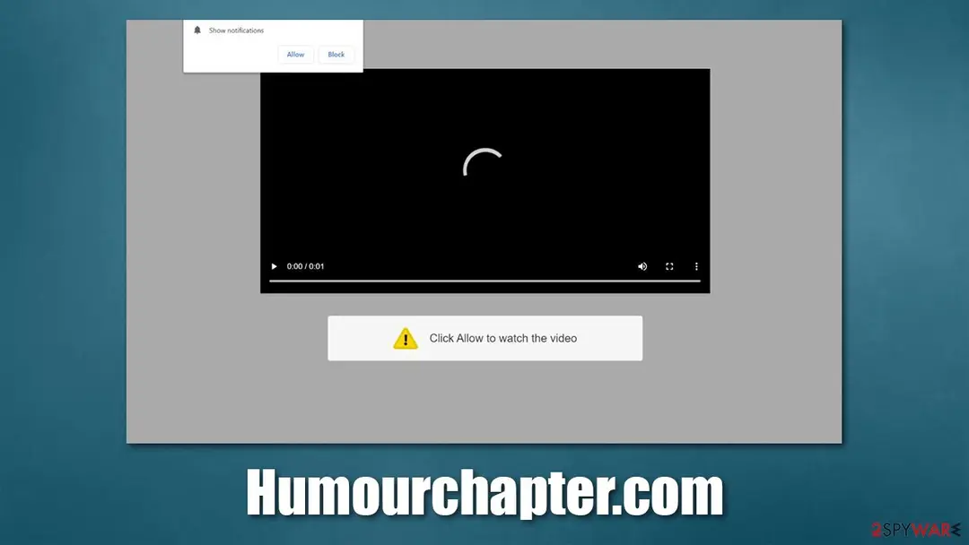 Humourchapter.com: humourchapter com push notification virus