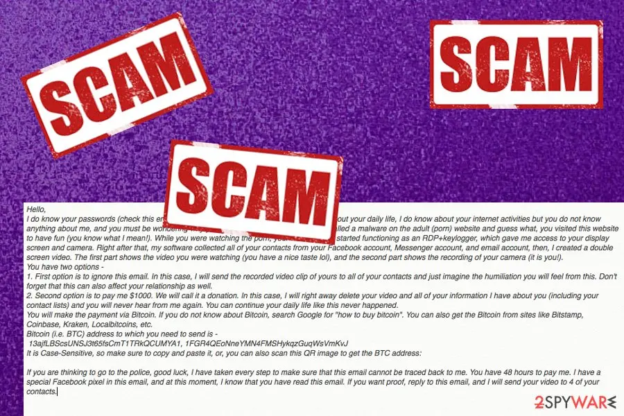 I Do Know Your Passwords: i do know your passwords scam message