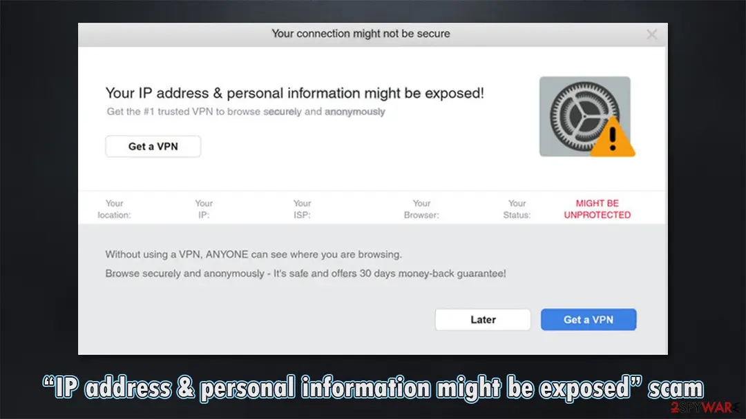 IP address & personal information might be exposed scam: ip address personal information might be exposed scam