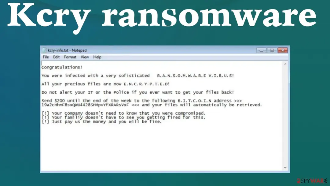 Kcry file virus: kcry ransomware virus